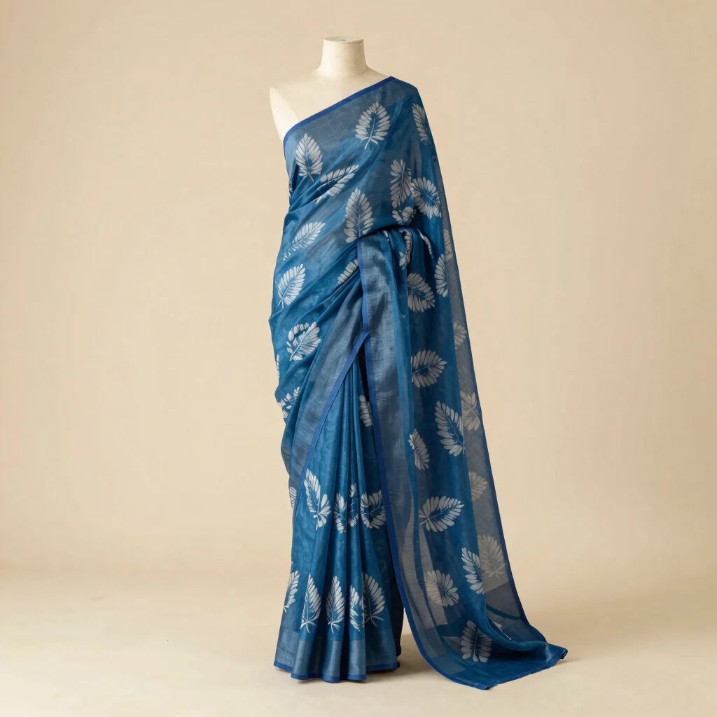 Monsoon Leaf Saree